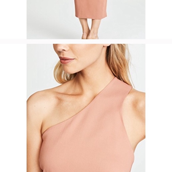 Michelle Mason tan off the shoulder dress - Picture 4 of 5